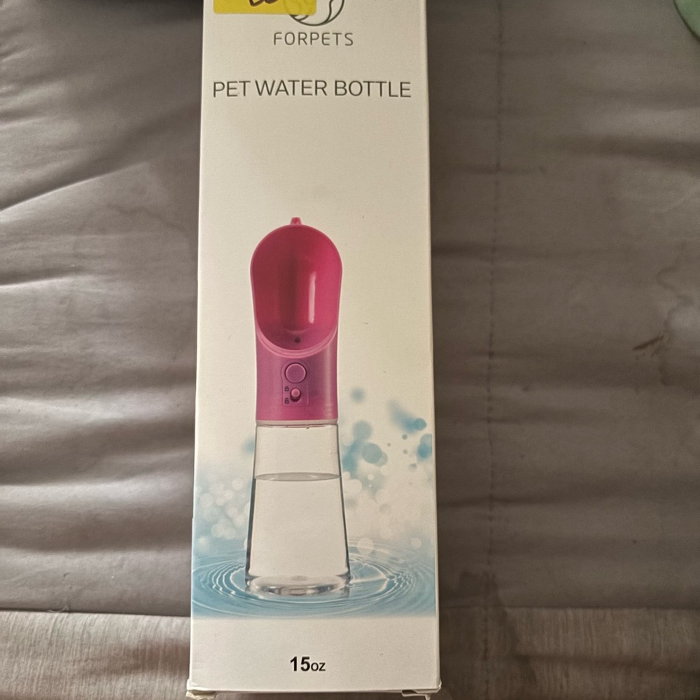 FORPETS Pink Pet Water Bottle